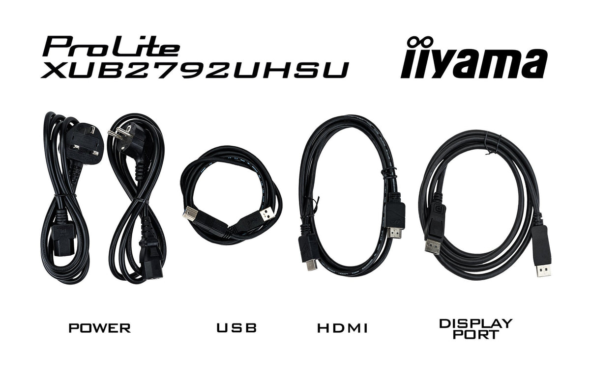 iiyama ProLite XUB2792UHSU-B6 - 68.6 cm (27") - 3840 x 2160 pixels Dual UHD LED Monitor