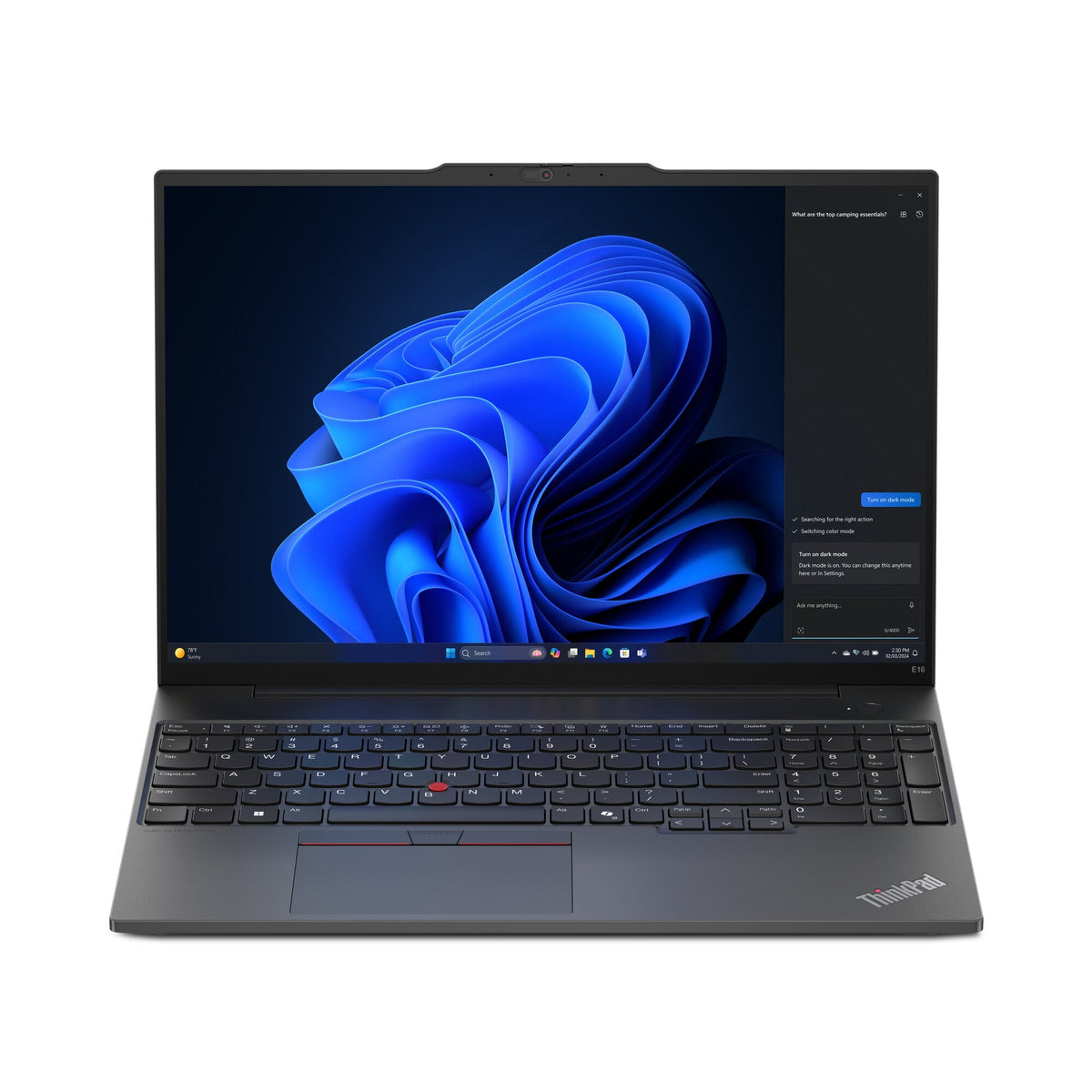 Lenovo ThinkPad E16 Laptop - 40.6 cm (16") - Intel Core Ultra 5 125U - 16 GB DDR5-SDRAM - 256 GB SSD - Wi-Fi 6E - Windows 11 Pro - Black