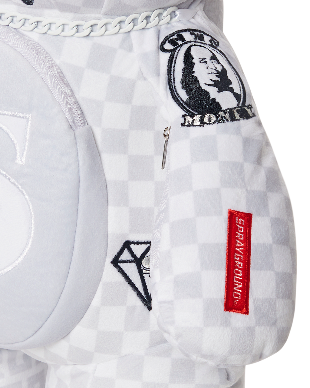 SPLIT THE CHECK (PEARL) MONEYBEAR TEDDYBEAR BACKPACK