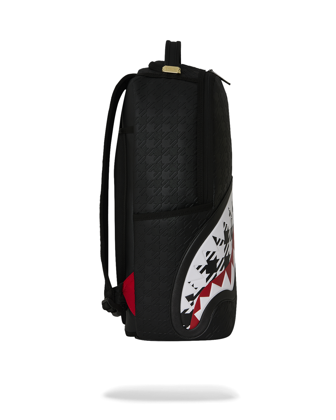 PORSCHE BLACK EMBOSSED PEPITA COLLAB BACKPACK - LIMITED EDITION