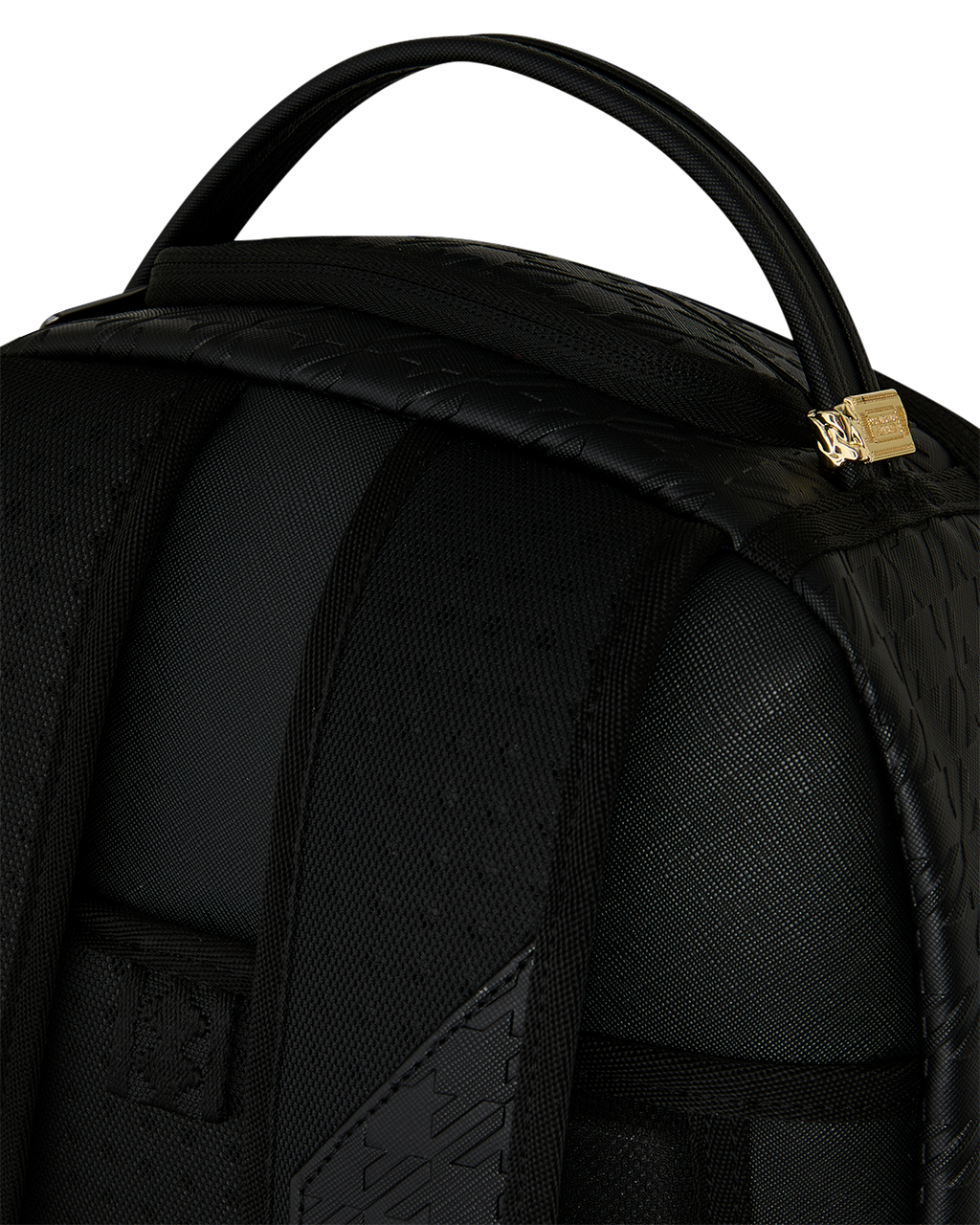 PORSCHE BLACK EMBOSSED PEPITA COLLAB BACKPACK - LIMITED EDITION