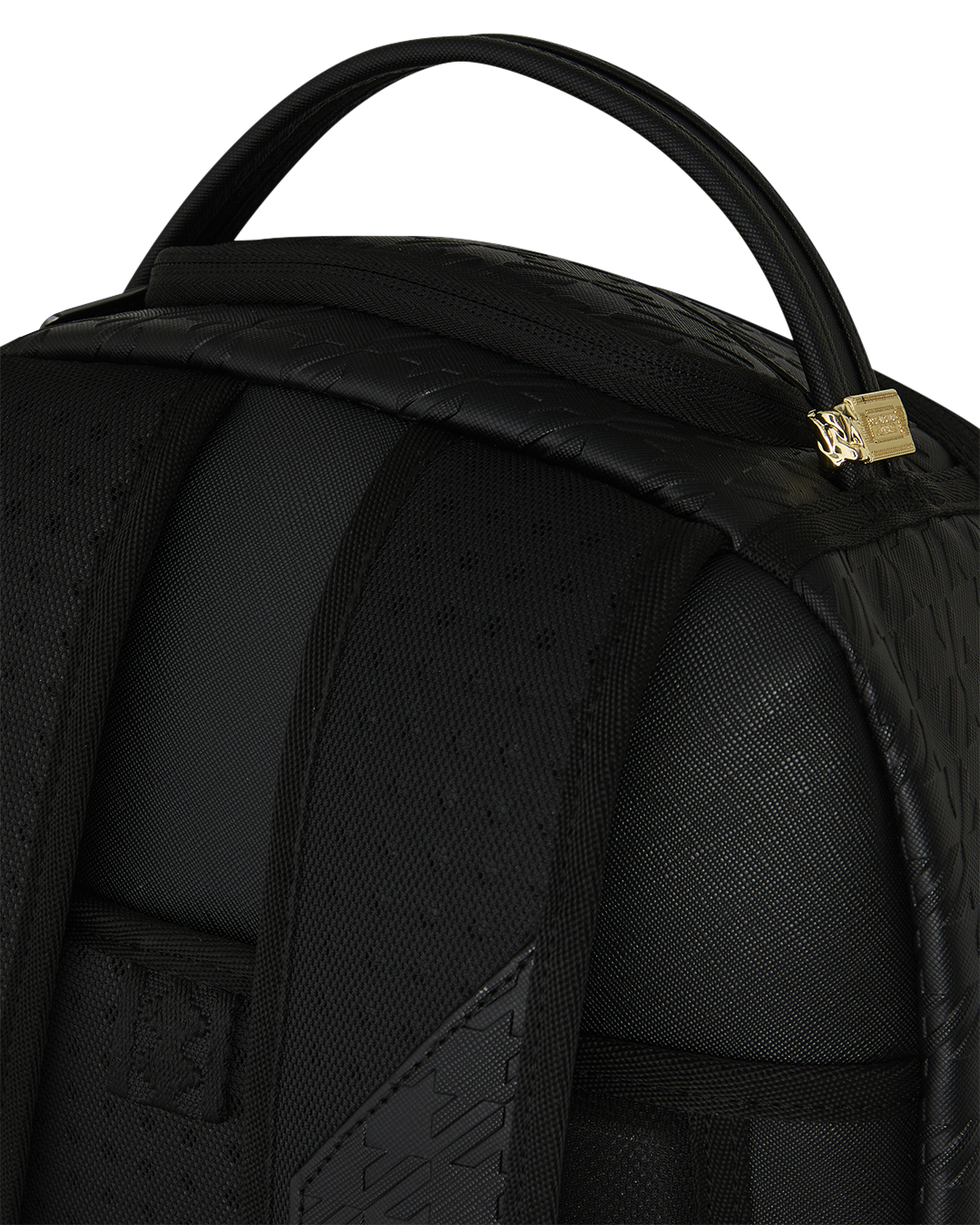 PORSCHE BLACK EMBOSSED PEPITA COLLAB BACKPACK - LIMITED EDITION