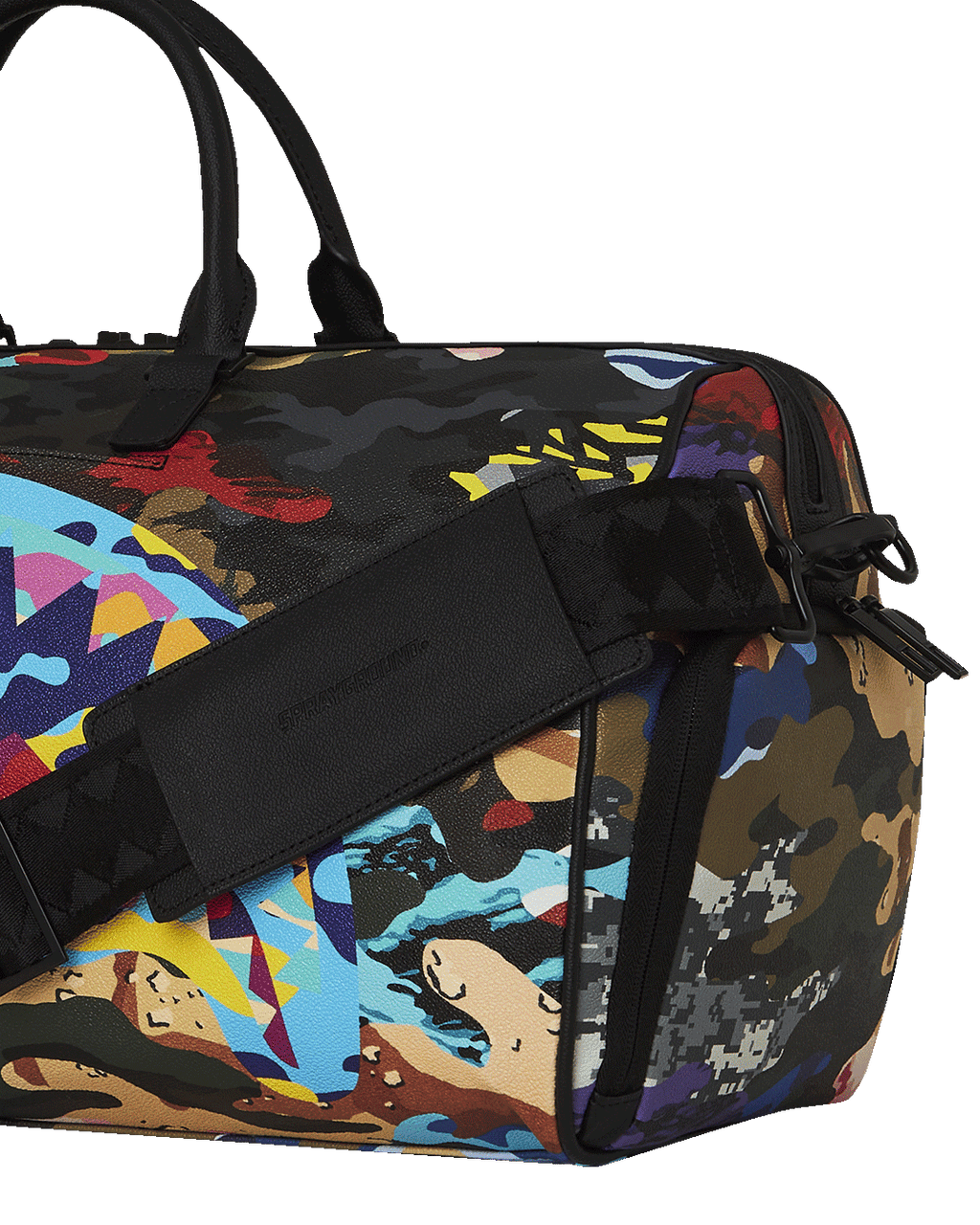 SLICED AND DICED CAMO DUFFLE
