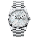 Rolex Day-Date 128236 Platinum Mother of Pearl Baguette Diamond President