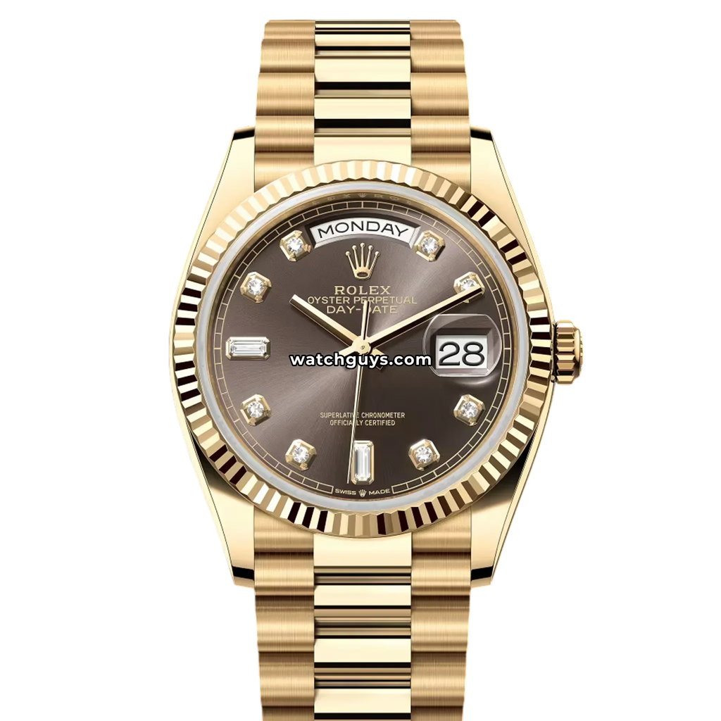 Rolex Day-Date 128238 Dark Grey Diamond