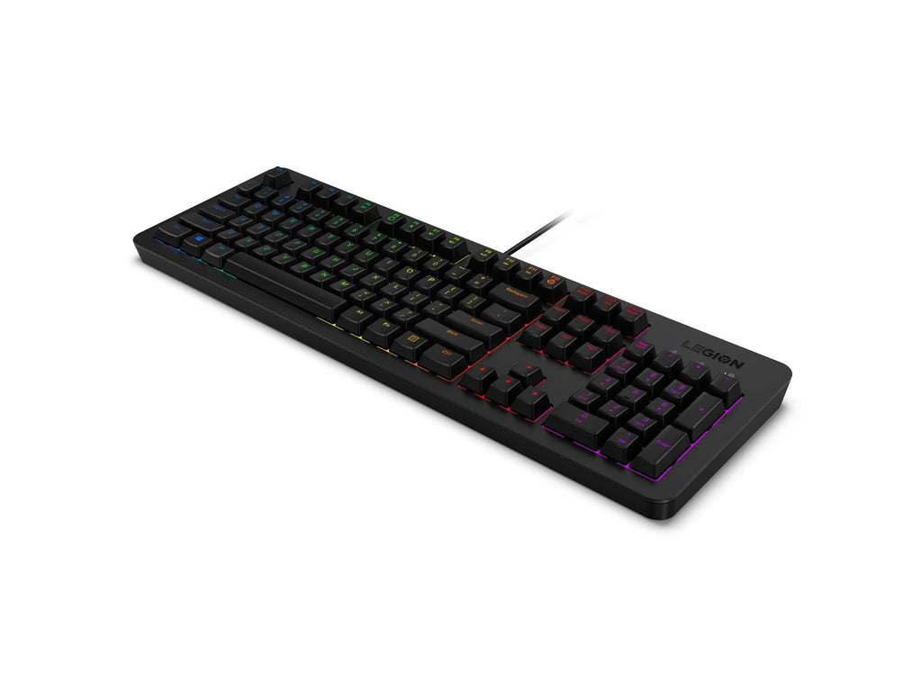 Lenovo Legion K300 RGB - USB Wired RGB Membrane Gaming Keyboard in Black (QWERTY UK)