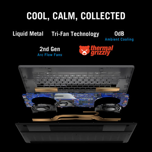 ASUS ROG Zephyrus G16 Laptop - 40.6 cm (16") - Intel Core Ultra 9 285H - 32 GB LPDDR5x-SDRAM - 2 TB SSD - NVIDIA GeForce RTX 5080 - Wi-Fi 7 - Windows 11 Home - Grey