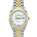 Rolex Datejust 126233 White Roman Two Tone